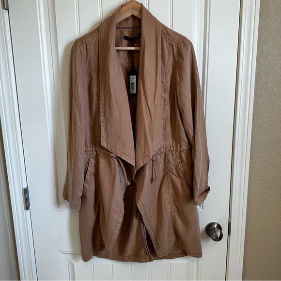 Max jeans women’s jacket small NWT tan oversized - Picture 2 of 8